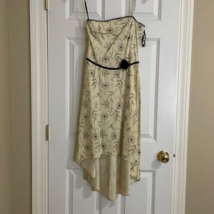 Spaghetti strap cream dress